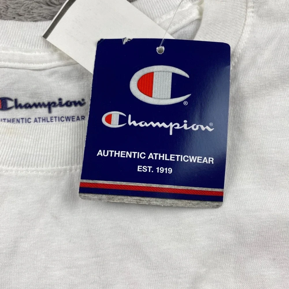 Champion Indiana University T-shirt Mens‎ Medium White Back Graphic - Picture 12 of 16